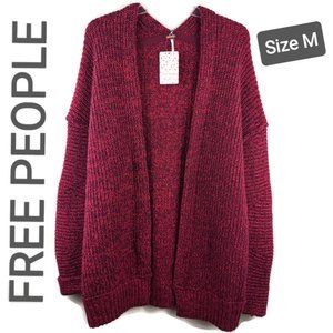 Free People "High Hopes" Cardigan Plum Blo…